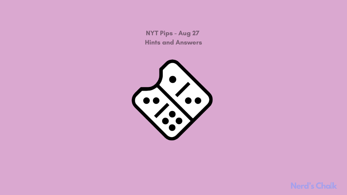 Pips Hint and Answer - August 27