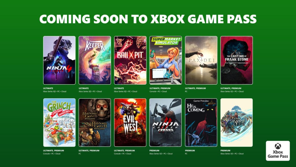 Xbox Game Pass Delivers First Wave of October Games