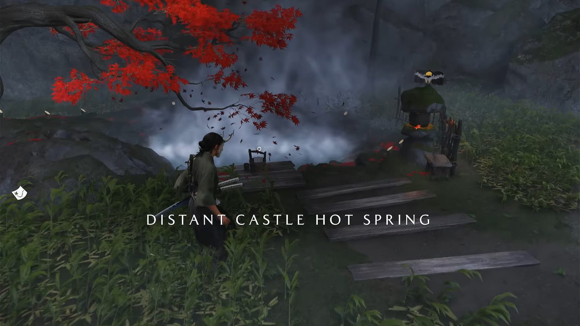 Ghost of Yotei: Distant Castle Hot Spring Location Guide