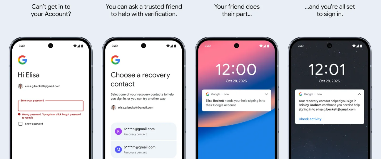 Google Introduces Recovery Contacts to Secure Your Account