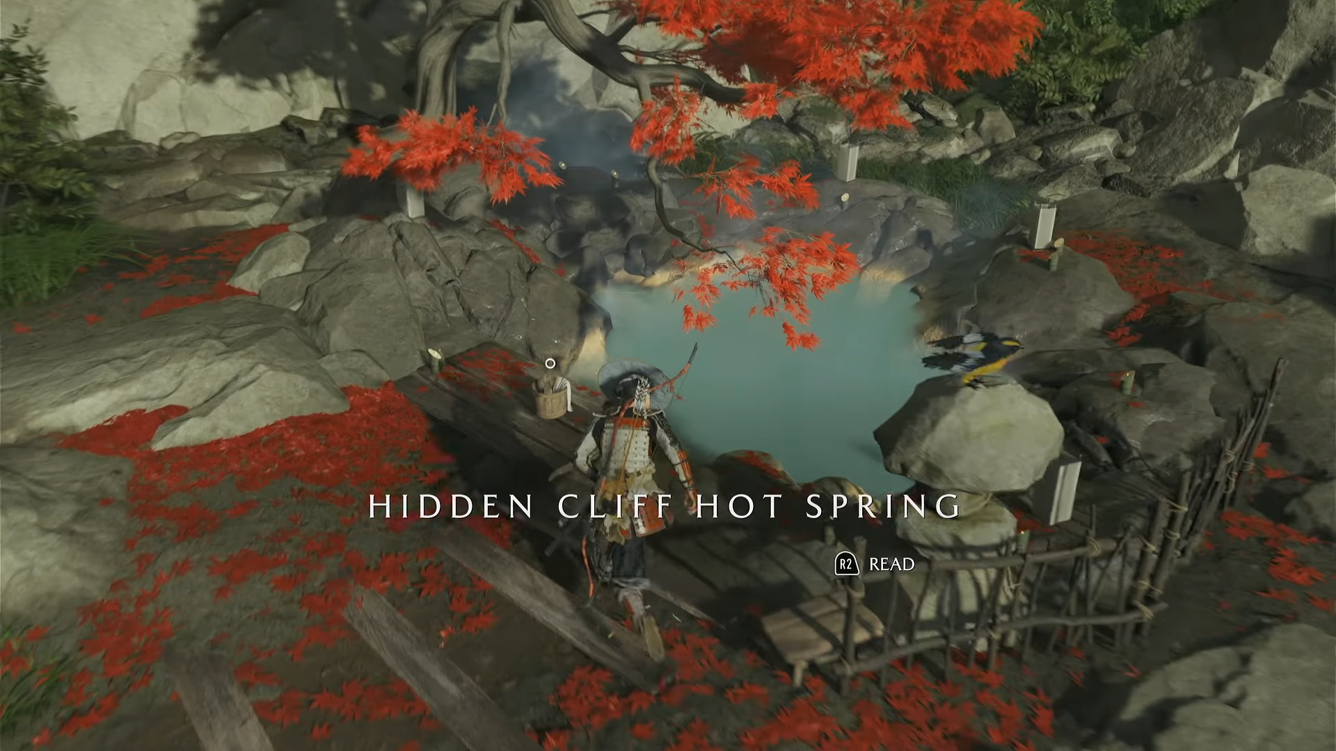 Hidden Cliff Hot Spring Location Guide Ghost of Yotei