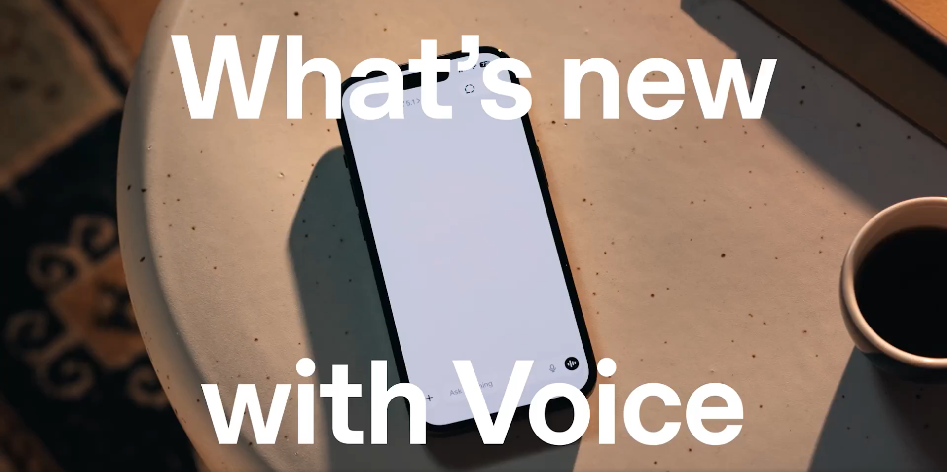 ChatGPT Voice Now Integrated into Main Chat, Still Using GPT 4o