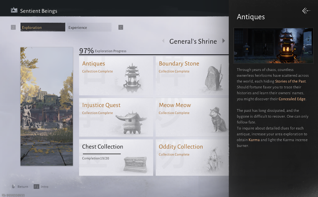 General's Shrine Antique Location - Where Winds Meet