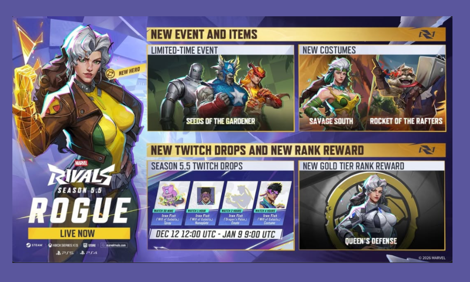 Marvel Rivals Season 5.5 Is Now Live