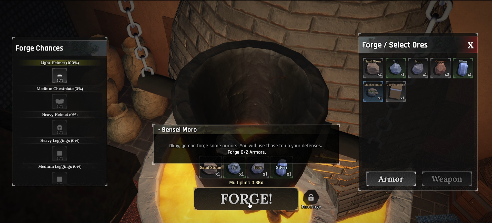 Preparing for Battle Walkthrough - The Forge