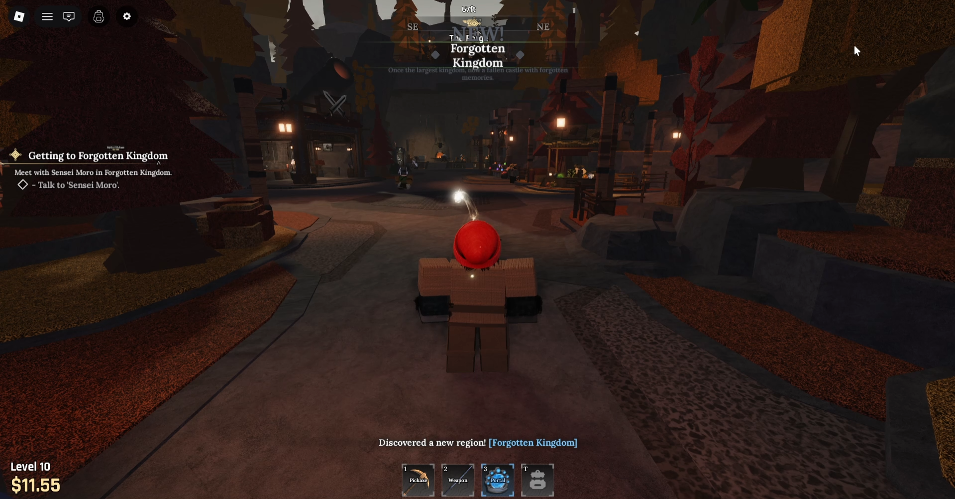 Getting to Forgotten Kingdom Walkthrough - The Forge Roblox