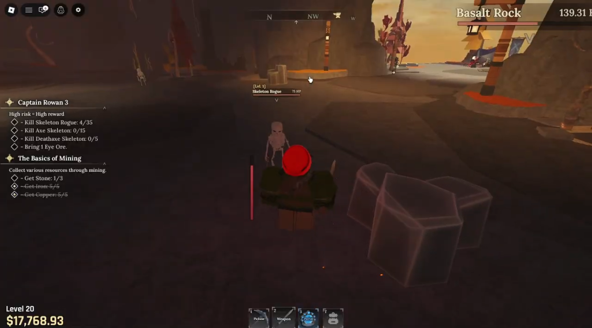 Boneite Farming in The Forge Roblox