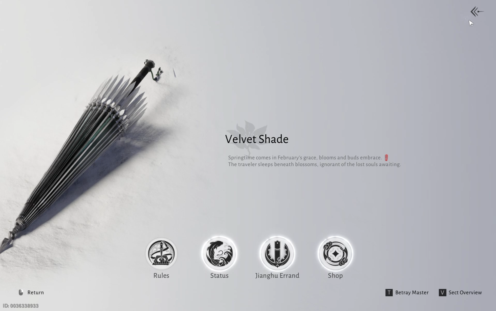 Velvet Shade Sect Guide - Where Winds Meet