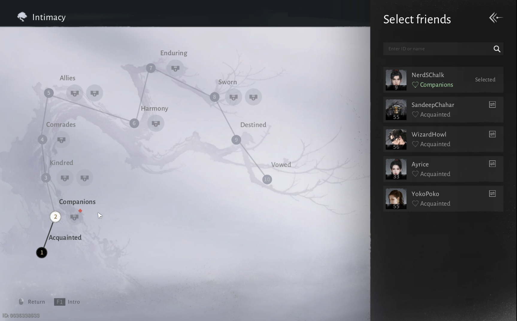 Intimacy Guide - Where Winds Meet