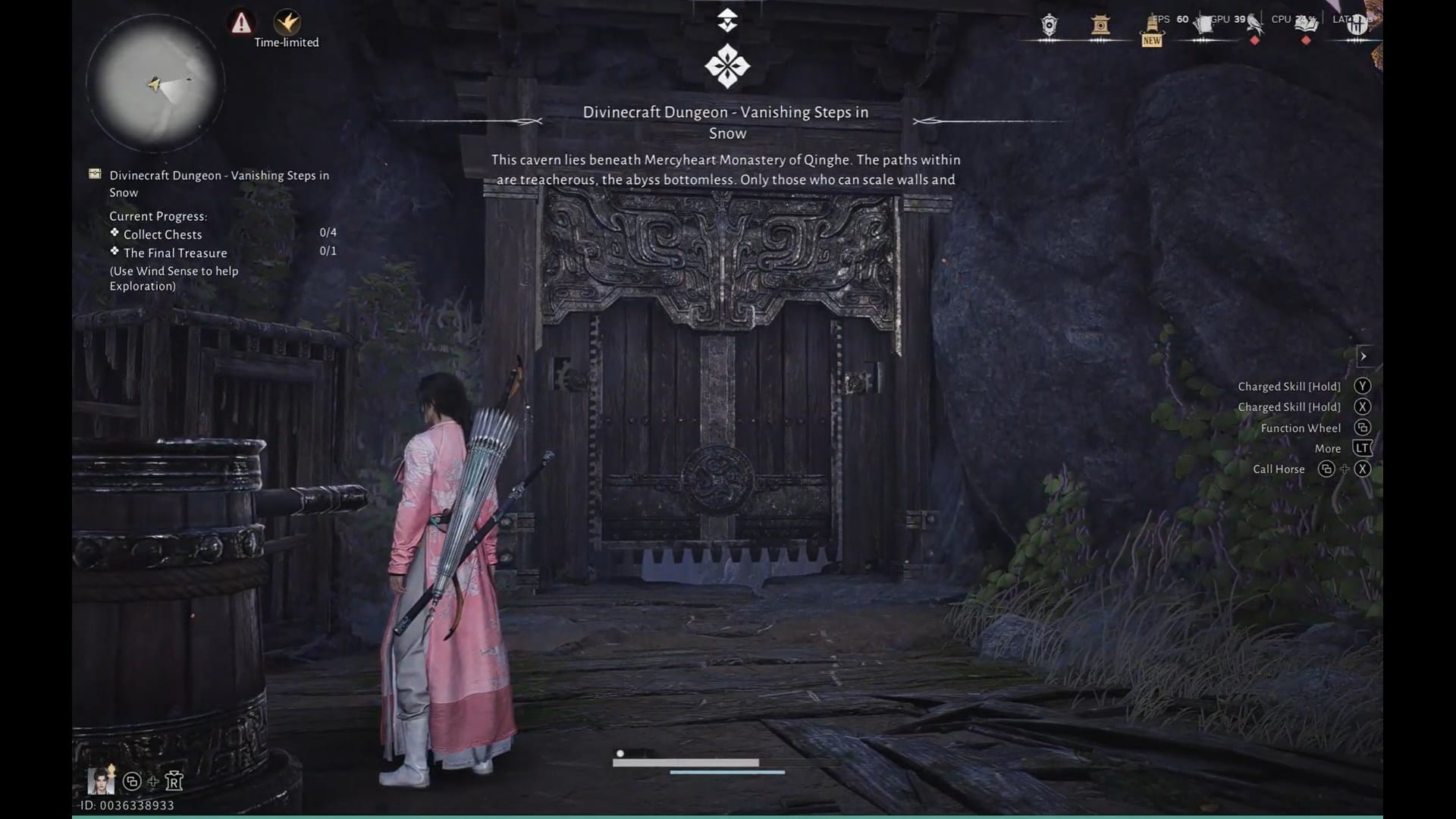 Vanishing Steps in Snow Divinecraft Dungeon Walkthrough - Where Winds Meet