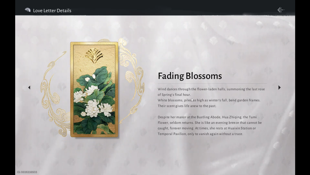 Fading Blossoms Fragrance Love Letter Guide - Where Winds Meet