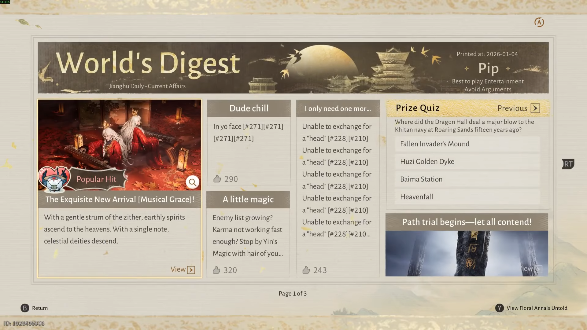 Solution For Quiz - Where Did the Dragon Hall Deal a Major Blow to the Khitan Navy [Where Winds Meet]