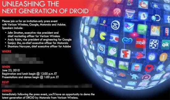 ‘Next Generation Of Droid’ set to Unleash on June 23