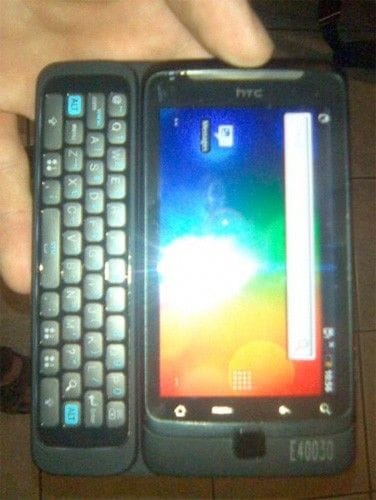 HTC Vision specs leak. Dons a 1 Ghz processor and Android 2.1 with Physical Keyboard.