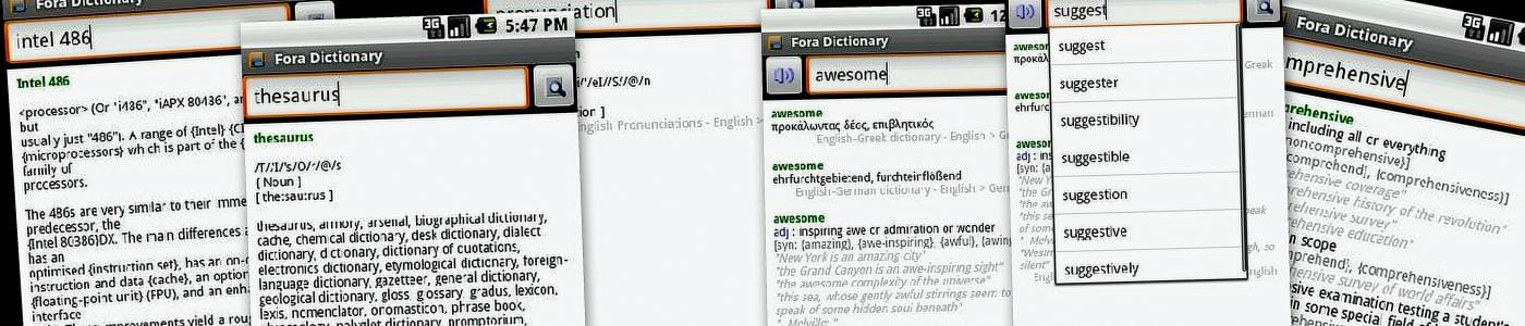 Fora Dictionary Android App for all Your Meaning-ful Needs