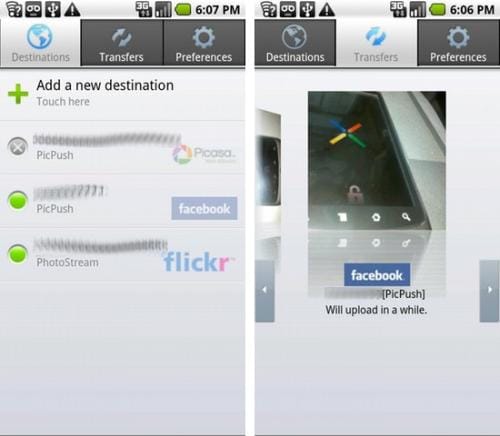 PicPush android app – Brings Automatic Uploading of Images and Videos