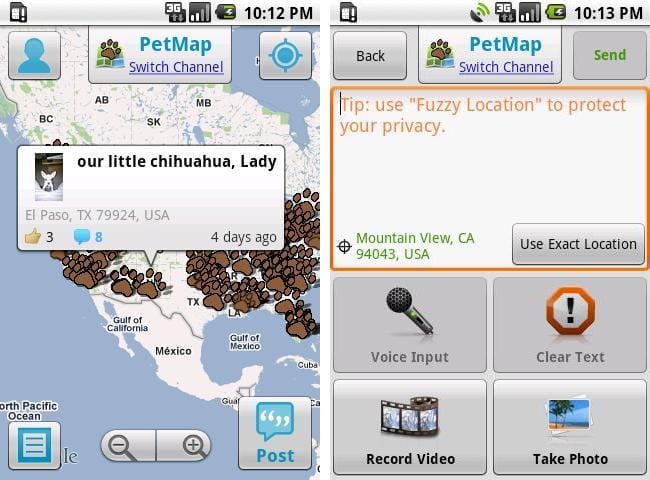 PetMap Android App – It’s Time Your Pet Gets Global Fame!