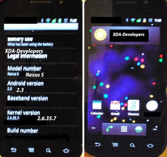 More Nexus S Snaps and Specs Leaked. A Bit Disappointing, Though! (Update)