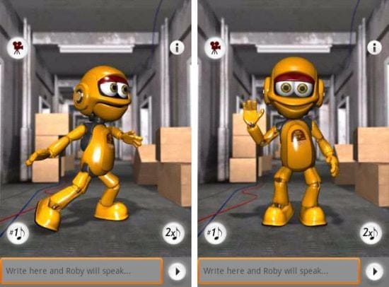 Talking Roby The Robot Android App: Play With a Funny Robot Who Got Hip-Hop Moves