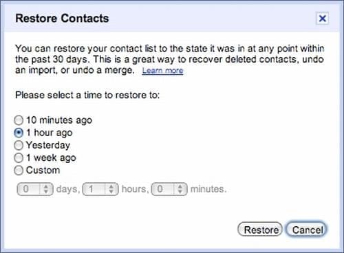 Gmail gets ‘Restore Contacts’ Feature. Equally Good for Android’s Contacts Sync too!