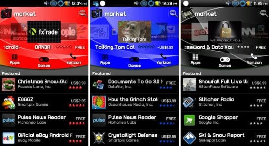 Android Market v2.2.7 in Black, Blue and Red Color [Guide]