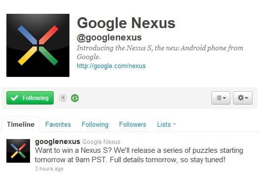 Best Nexus S Offer: Win it for Free from Google!