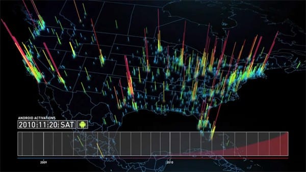 Google Video shows Staggering Growth of Android