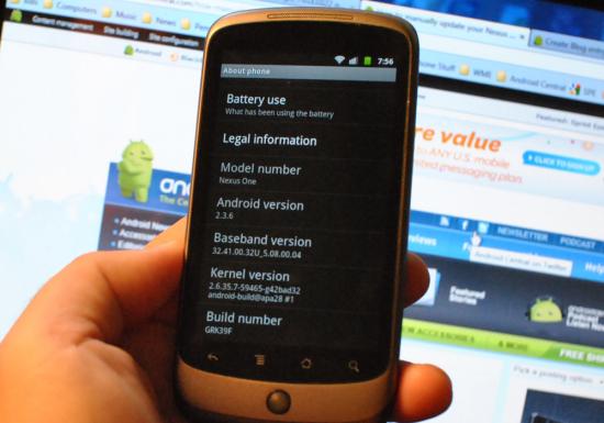 Nexus One Gets Android 2.3.6 Update