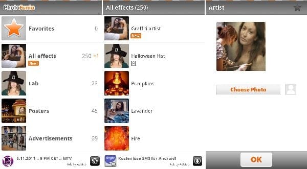 Edit Photos and Add Funny Effects to Your Pics with PhotoFunia Android App