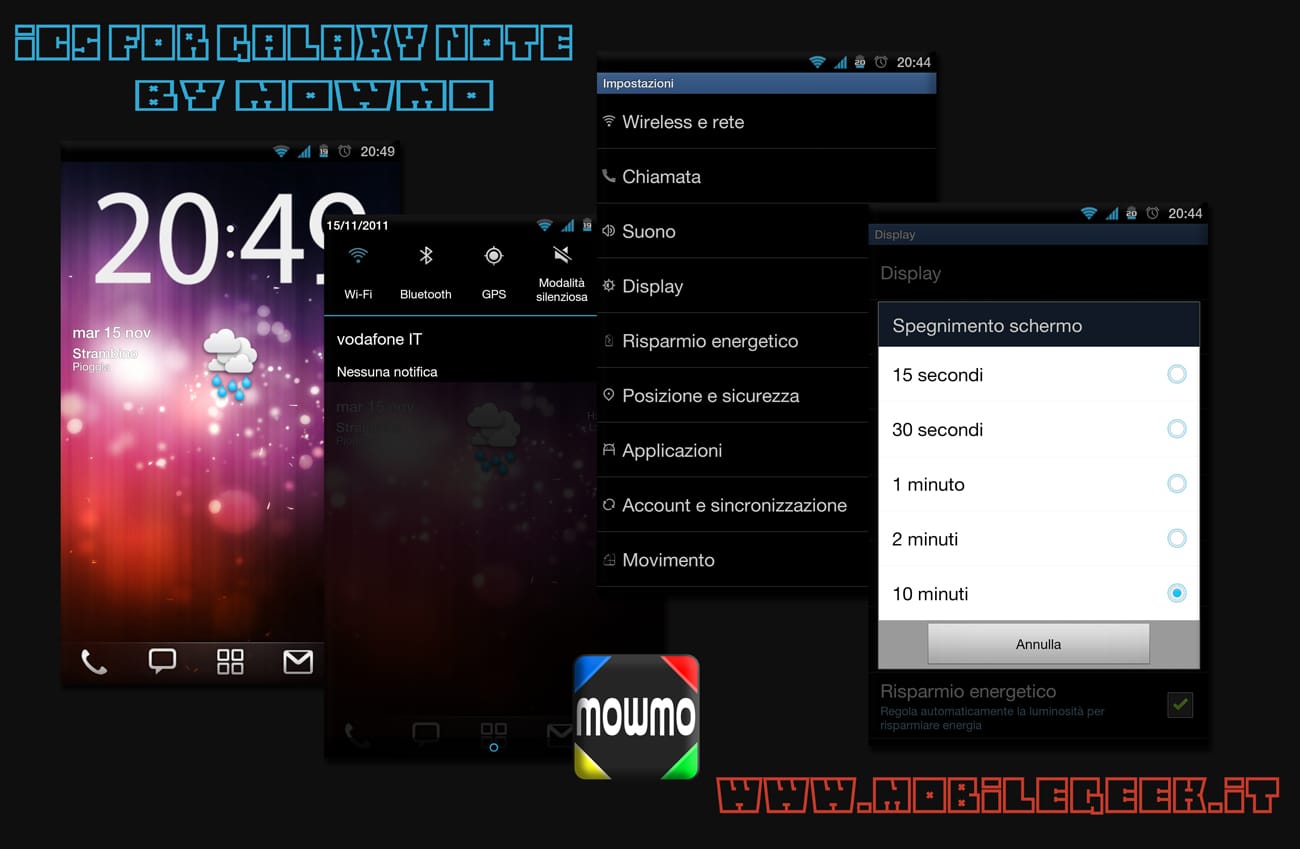 Android 4.0 ICS Theme for Samsung Galaxy Note