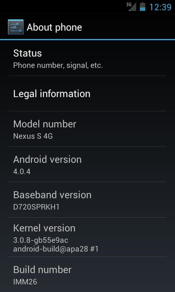 IMM26 — Android 4.0.4 for Nexus S [Ice Cream Sandwich Official Update]