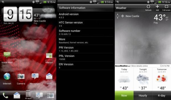 New Ice Cream Sandwich ROM with Sense 3.6 for HTC Rezound