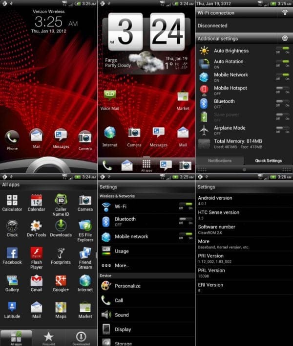 Install Ice Cream Sandwich Rom on HTC Rezound — CleanROM [Android 4.0]