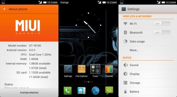 Galaxy S2 Gets Another MIUI v4 Rom based on Ice Cream Sandwich