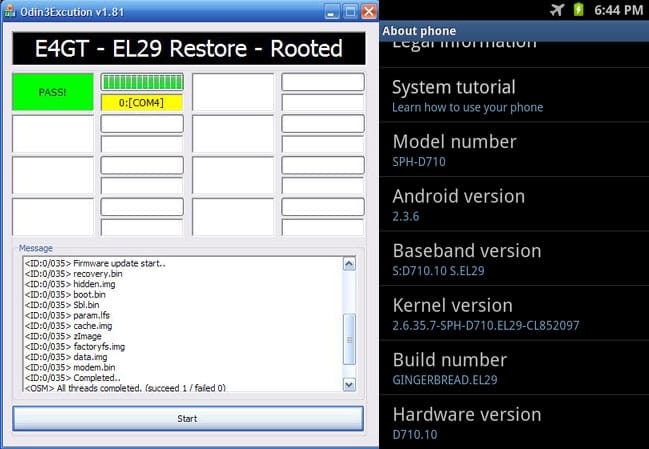 Restore Epic 4G Touch Back to Stock Rom with Root!!
