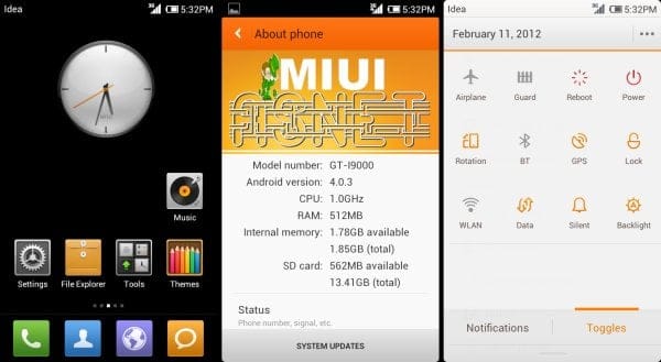 Galaxy S MIUI 4 Custom ROM — Asnet MIUI v4