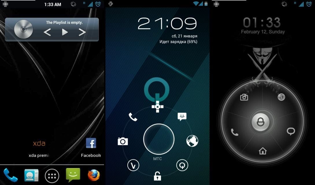 ICS based MIUI 4 for Xperia X10 – Dark Edition HD