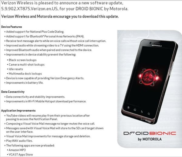 How to Update Motorola Droid Bionic to 5.9.902