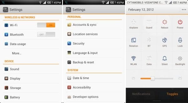 Modified MIUI 4 for Galaxy S2, GipaqMIUI