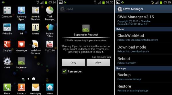 Root XXLPH on Galaxy S2 I9100 using CF-Root Kernel