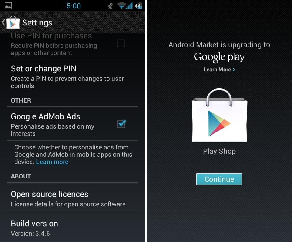 Get the Google Play Store APK 3.4.6 here