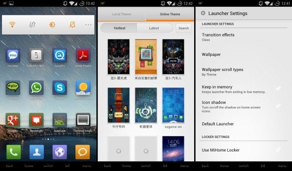 MIUI Launcher for Android 4.0 Ice Cream Sandwich Devices