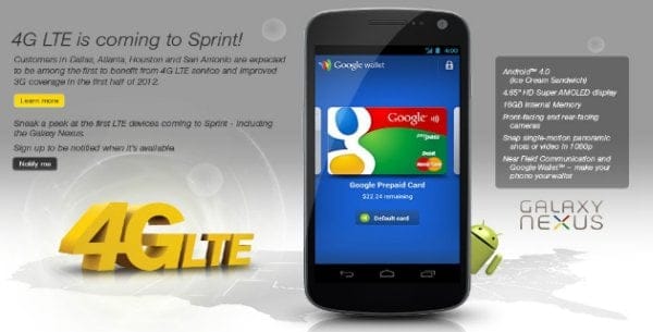 Sprint Galaxy Nexus Release Date Almost Confirmed by Leaked Internal Programming Note