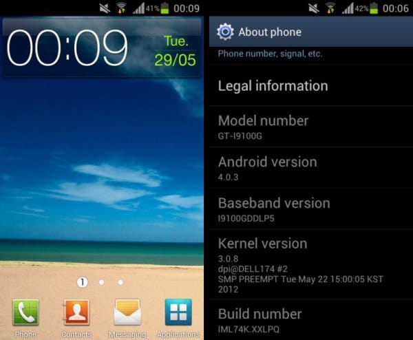 i9100GXXLPQ — Ice Cream Sandwich Update for i9100G Galaxy S2 Finally Arrives. Flash With Odin Now!