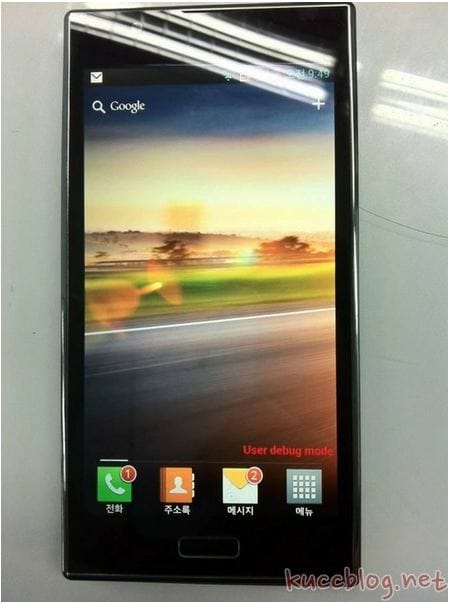 LG Optimus LTE2 Pics and Specs Leaked. Qualcomm S4 Dual-Core Processor Appears!