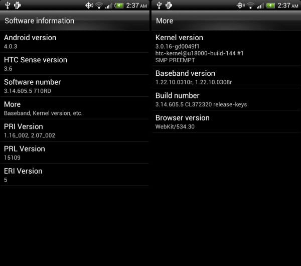 Install HTC Rezound 3.14.605.5 Ice Cream Sandwich Android 4.0 Firmware