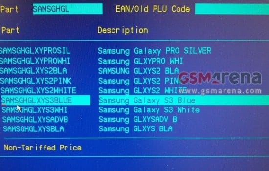 Galaxy S3 Colors Found in Leaked Document — Blue and White. Yippee!