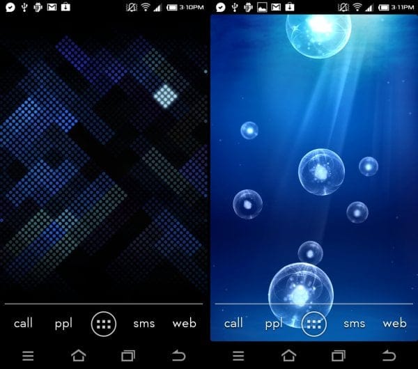 Galaxy S3 Live Wallpapers: Deep Sea and Luminous Dots