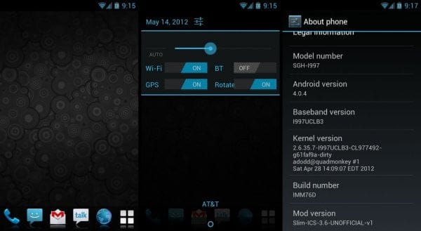 Slim ICS Ice Cream Sandwich ROM for Infuse 4G [Unofficial]