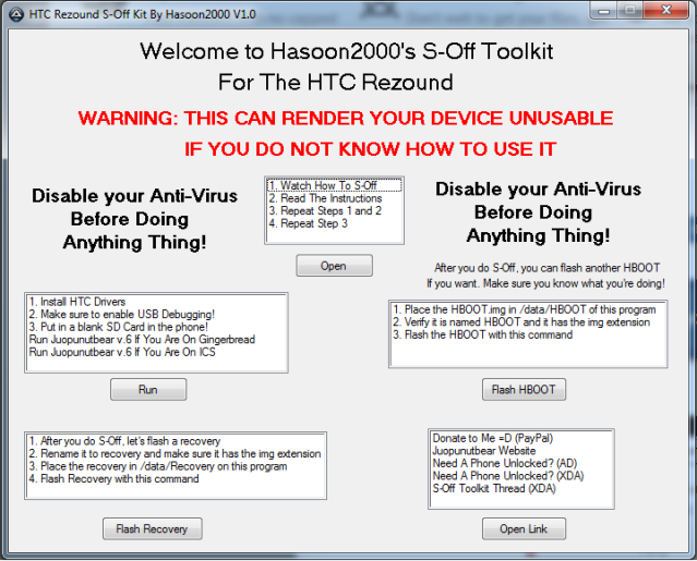 AIO Toolkit for HTC Rezound and myTouch 4G Slide